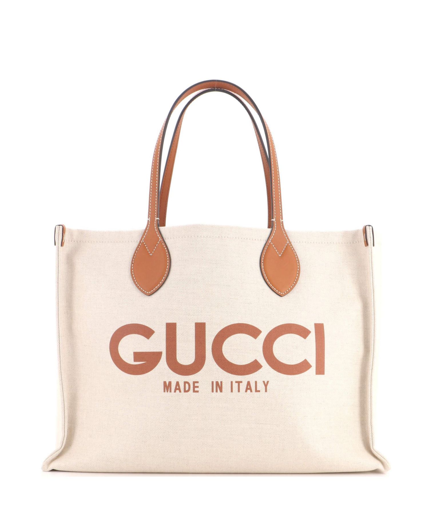 Medium Logo Shopper Tote Printed Canvas