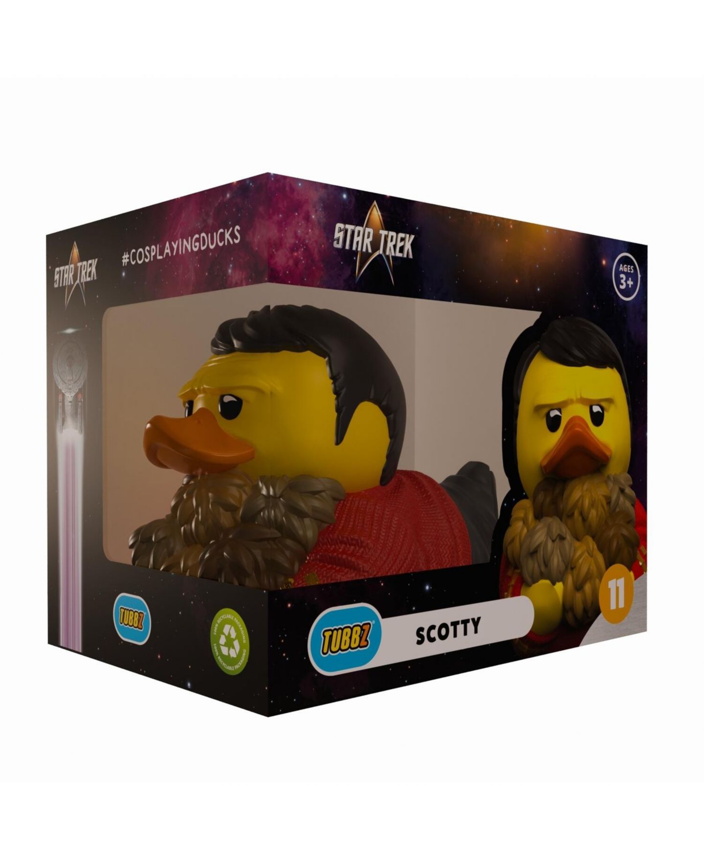 Детская фигурка TUBBZ Star Trek Scotty 4.15" Collectible Action Figure, Ages 5+ — фото 2