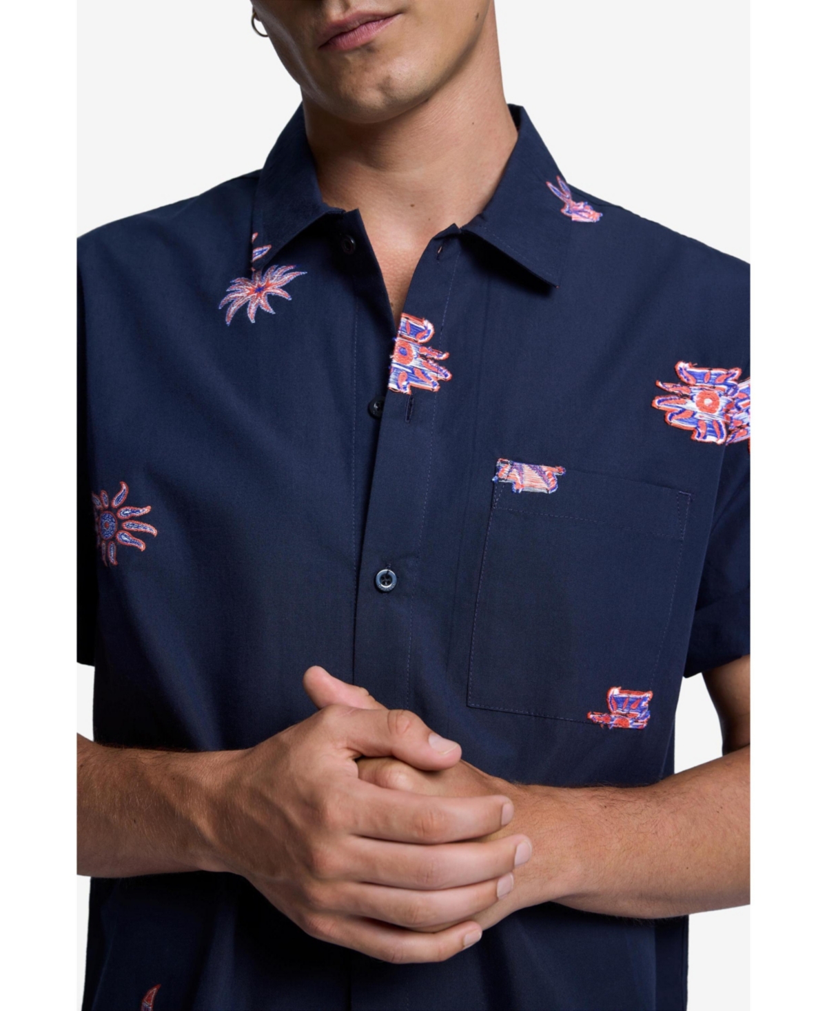 Desigual Men's Printed Jacquard Shirt