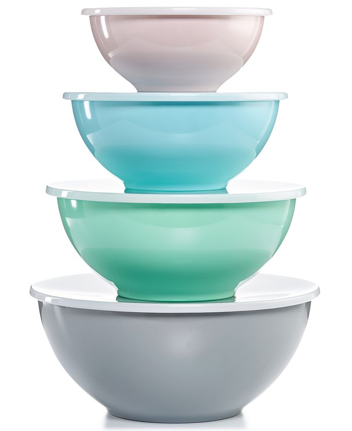Martha Stewart Collection 8Pc. Pastel Melamine Bowl Set, Created for