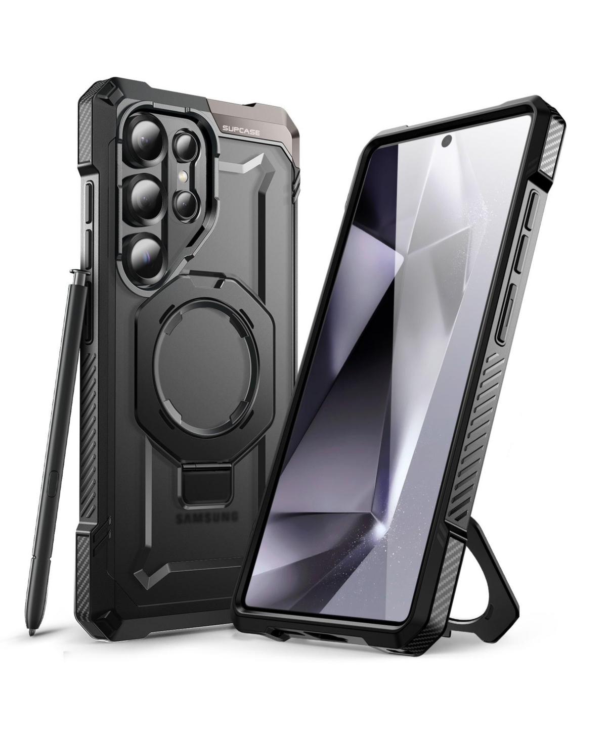 Supcase Ub Grip MagSafe Clear Phone Case for Samsung Galaxy S25 Ultra - Dark grey