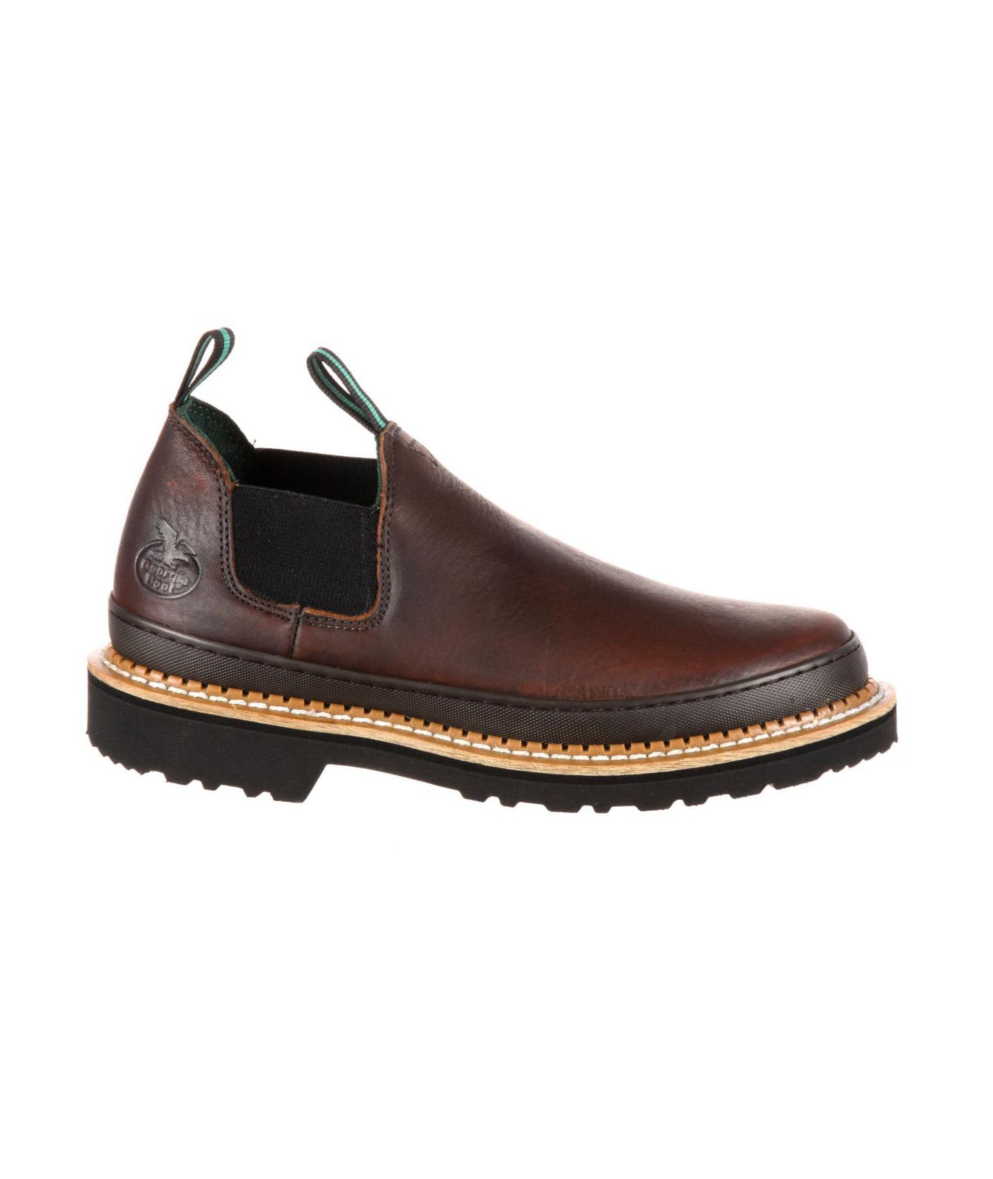 Мужские туфли GEORGIA BOOT Georgia Giant Soggy Brown Steel Toe Romeo, цвет: Коричневый — фото 4