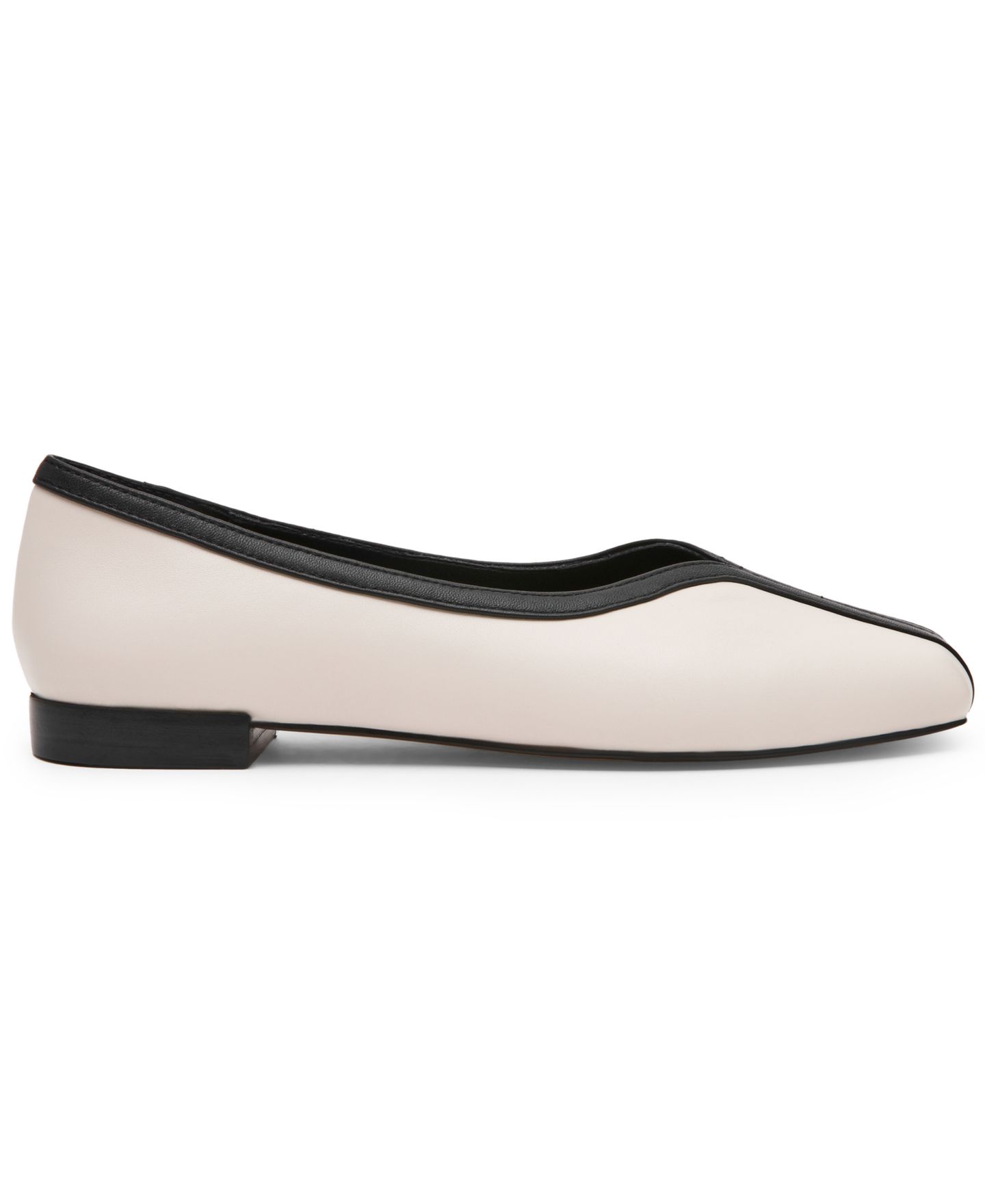 Женские балетки Steve Madden Dorelia Square Toe Flats, цвет: Костяной — фото 2