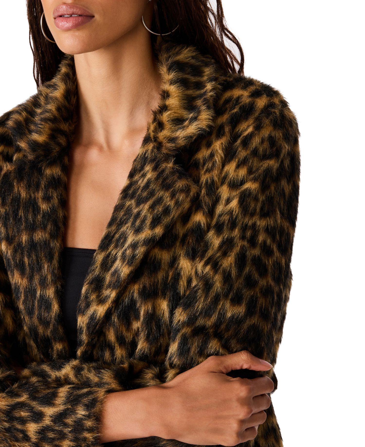Women's Madley Leopard-Print Faux Fur Jacket