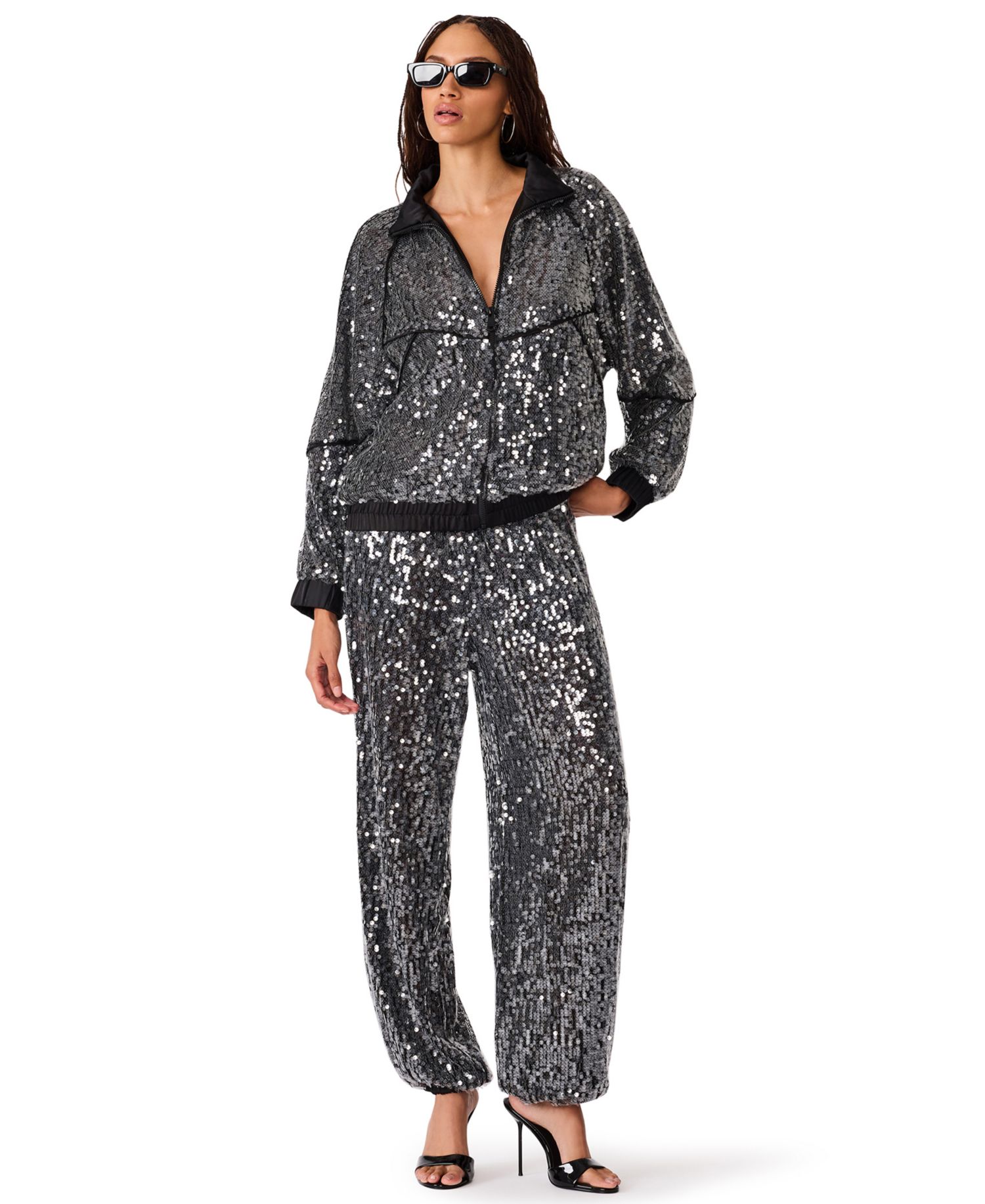 Women's Jacey Sequin Lightweight Bomber Jacket