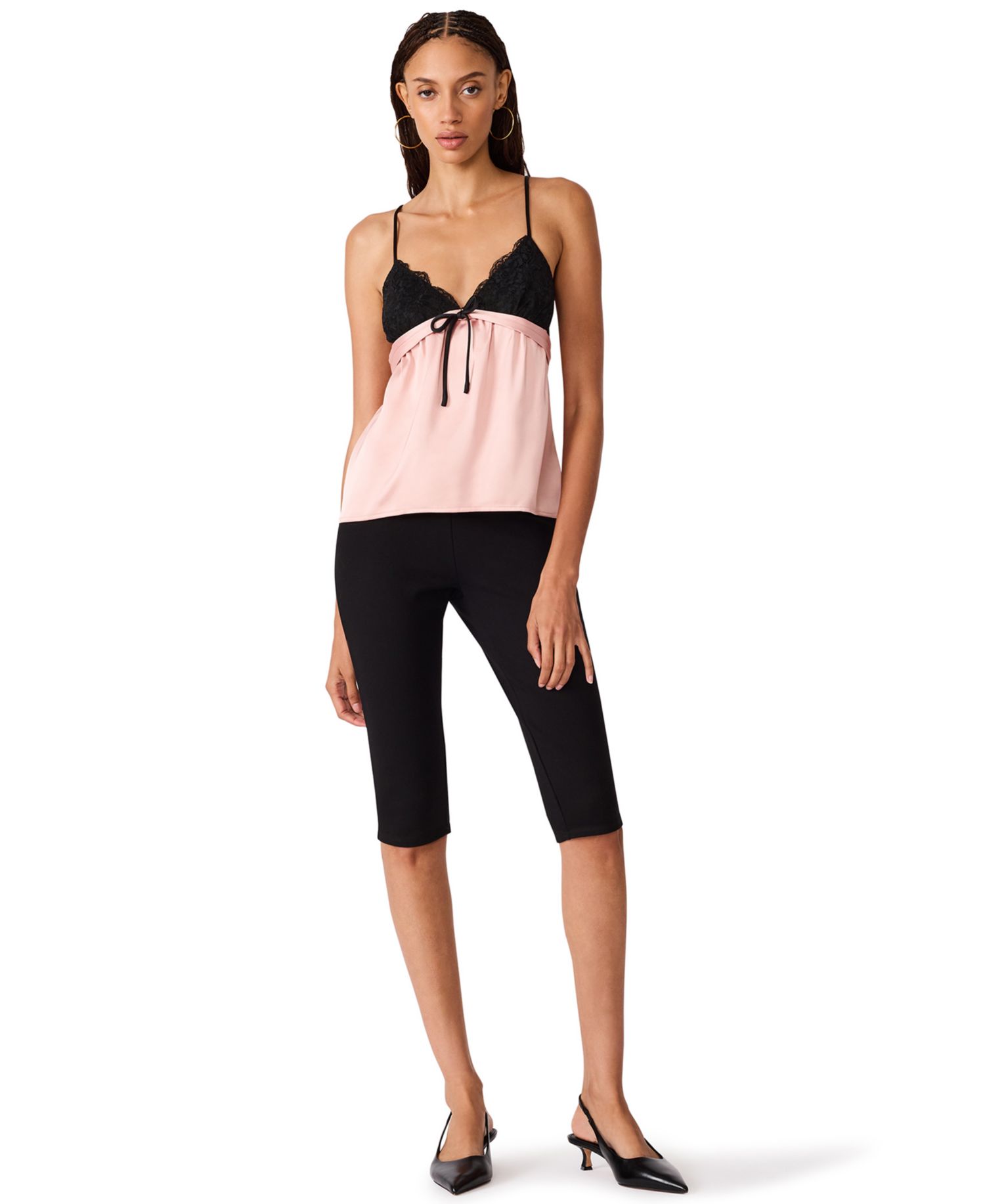 Women's Francine Tie-Front Sweetheart Lace-Trim Camisole