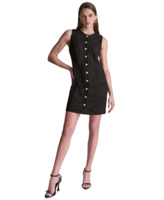 Women's Suede A-Line Dress