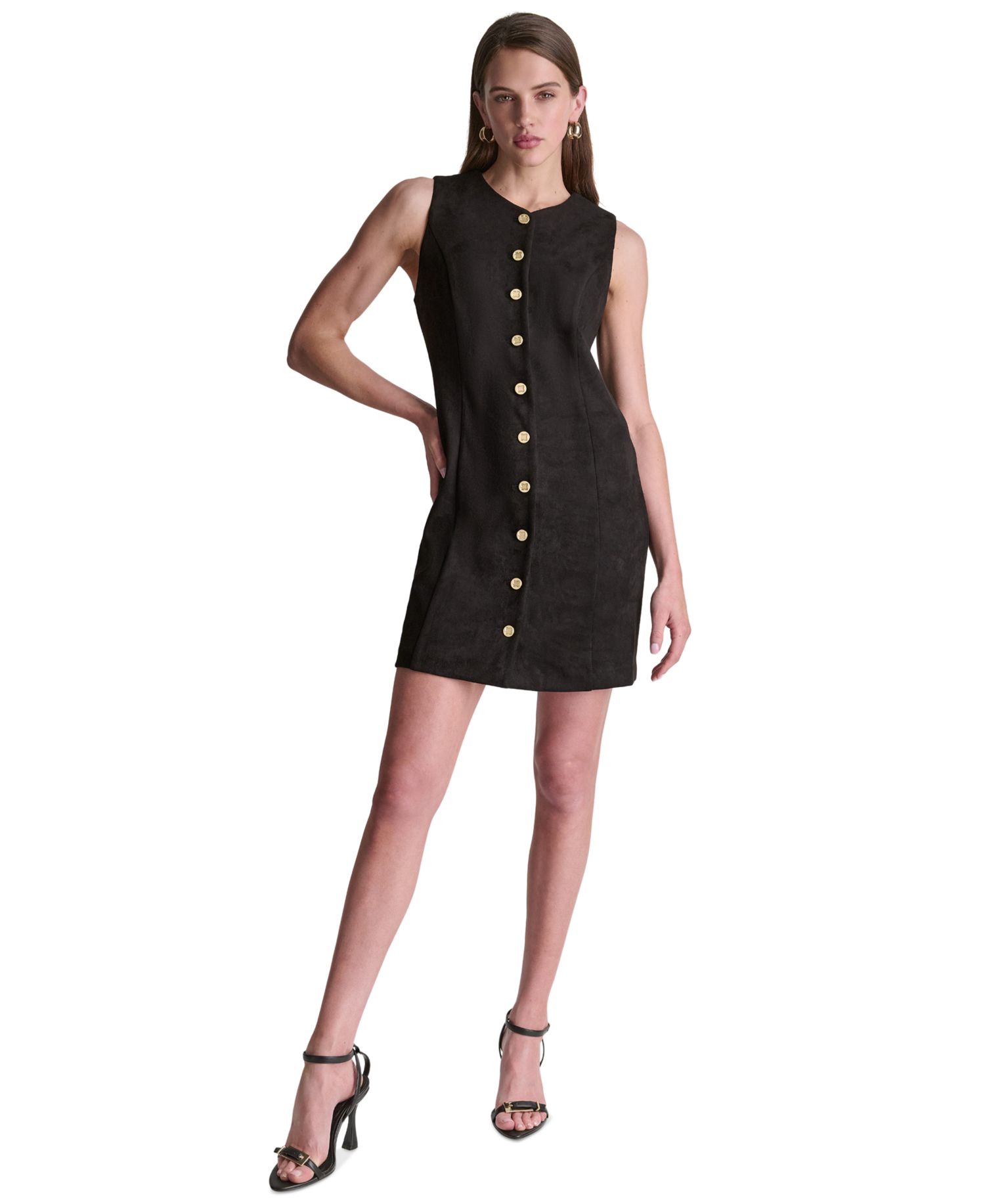 Women's Suede A-Line Dress