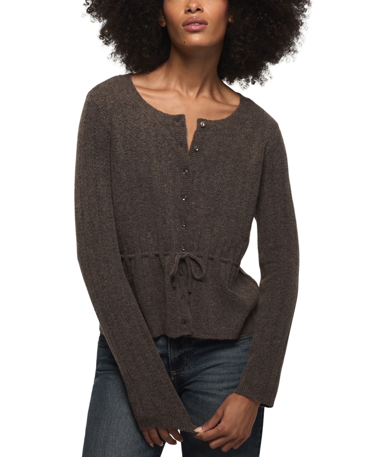 Women's Cloud Soft Babydoll Pointelle Cardigan