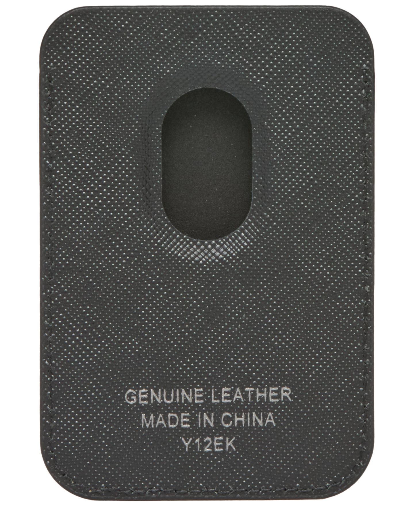 Мужской кошелёк Perry Ellis Portfolio Phone Wallet Pebbled Leather Card Case, цвет: Чёрный — фото 2