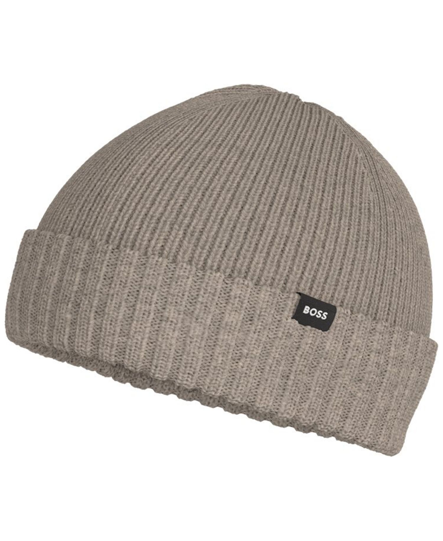 Boss Ribbed Stretch-Fit Wool-Blend Pazzetto Beanie