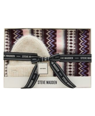 Women's Fair Isle Beanie and Scarf Set