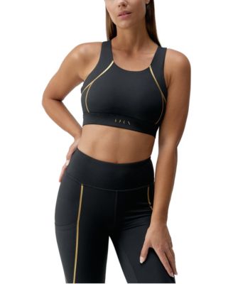 Women's Gold Medium Support Performance Sport Top