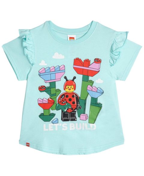 Футболка LEGO Short Sleeve для девочек, цвет: Аквамариновый