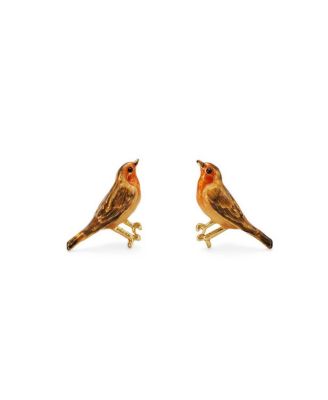 Robin Stud Earrings in Gold