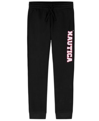Boys' 8-20 Fleece Printed Logo Down Leg Pants