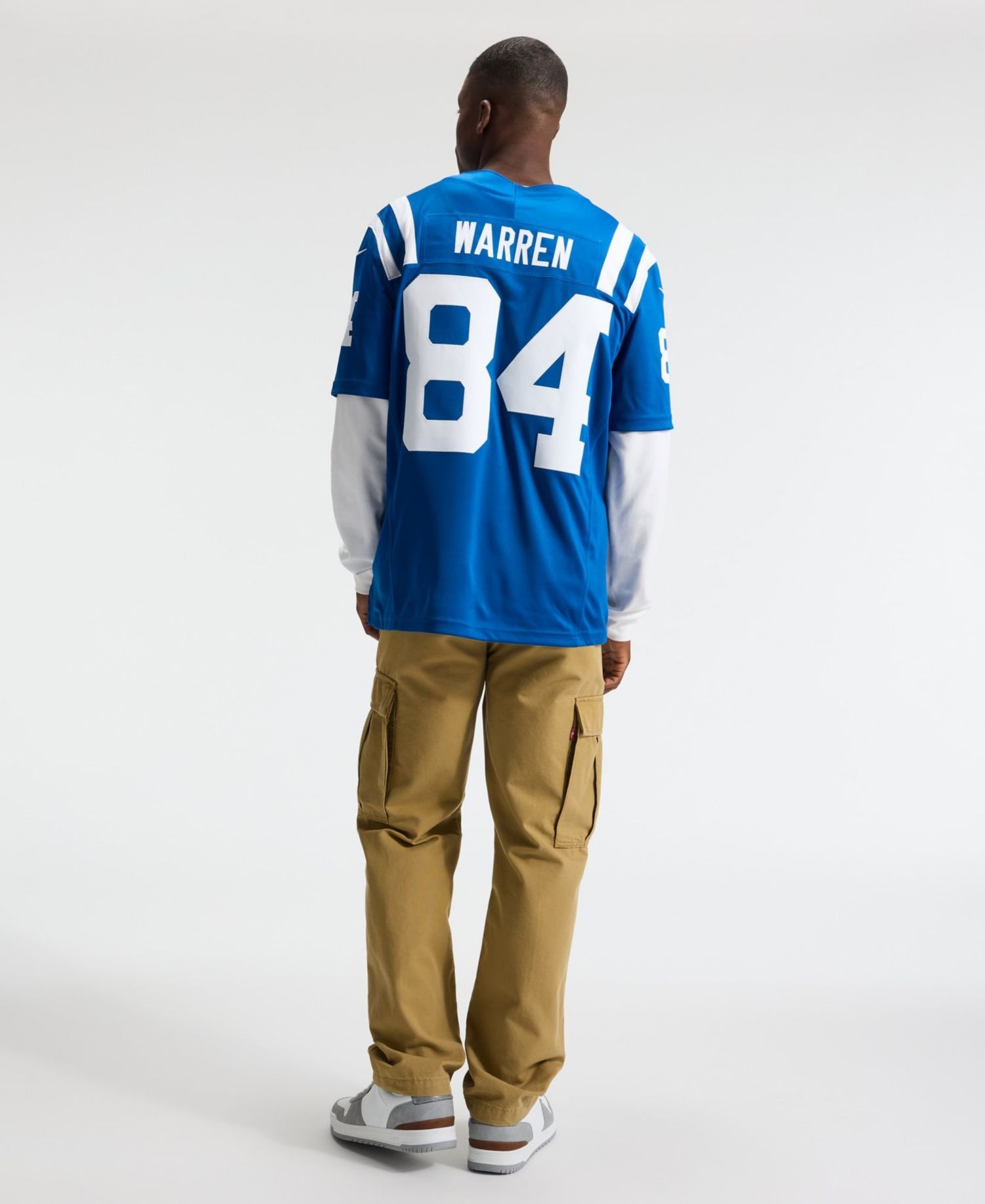 Men's Tyler Warren Royal Indianapolis Colts Vapor F.U.S.E. Stitched Limited Jersey
