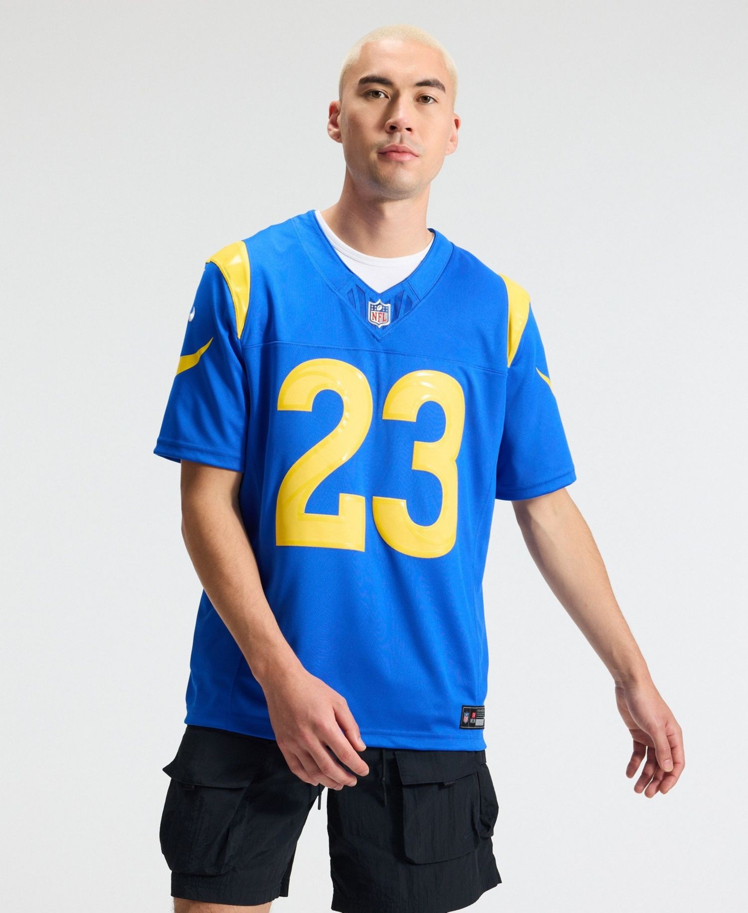 Men's Kyren Williams Royal Los Angeles Rams Vapor F.U.S.E. Stitched Limited Jersey