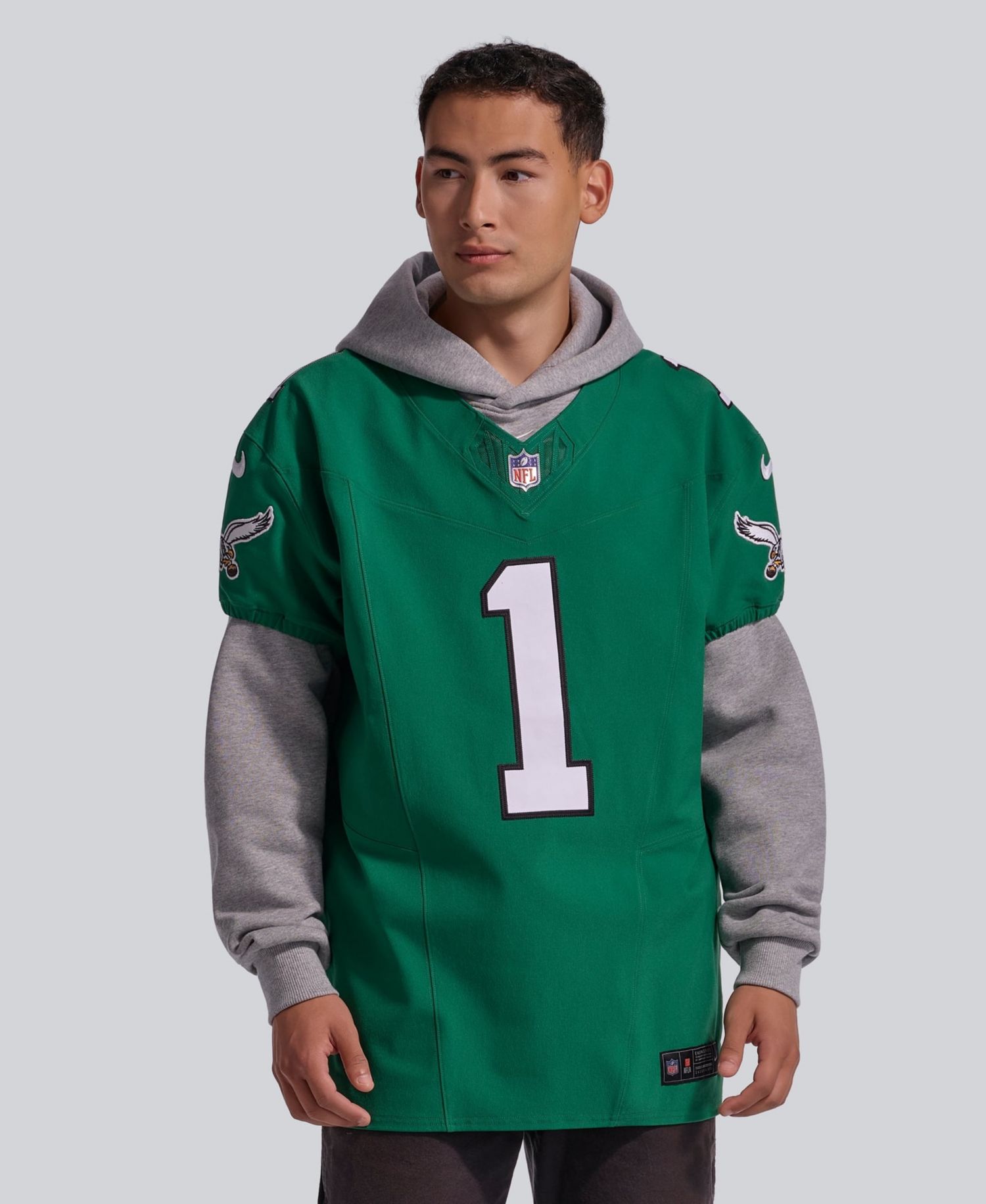 Men's Jalen Hurts Kelly Philadelphia Eagles Alternate Vapor F.U.S.E. Elite Jersey