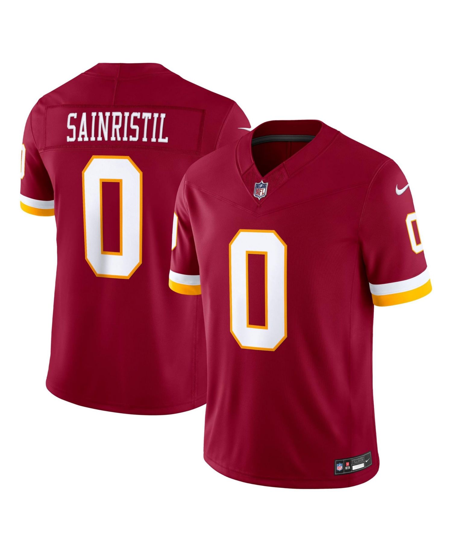 Men's Mike Sainristil Burgundy Washington Commanders Team Vapor F.U.S.E. Stitched Limited Jersey