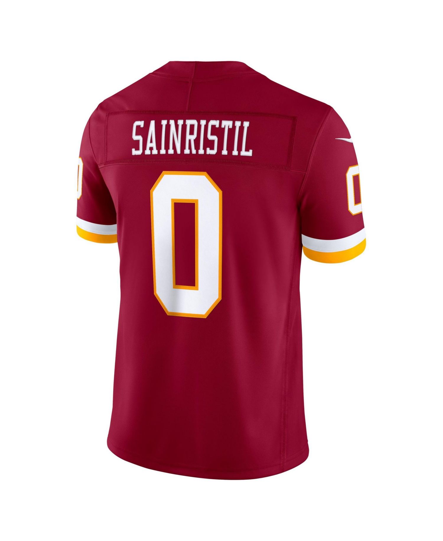 Men's Mike Sainristil Burgundy Washington Commanders Team Vapor F.U.S.E. Stitched Limited Jersey