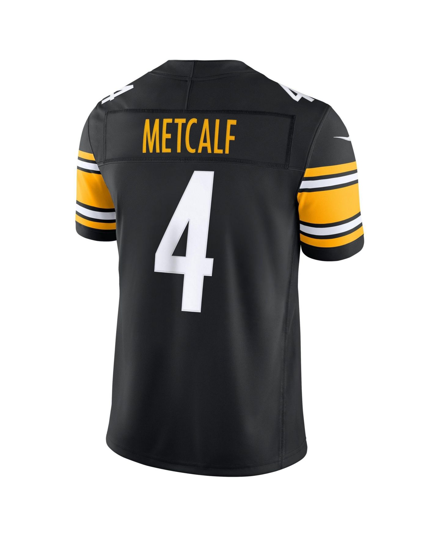 Мужской топ Nike DK Metcalf Black Pittsburgh Steelers Vapor F.U.S.E. Stitched Limited Jersey — фото 3