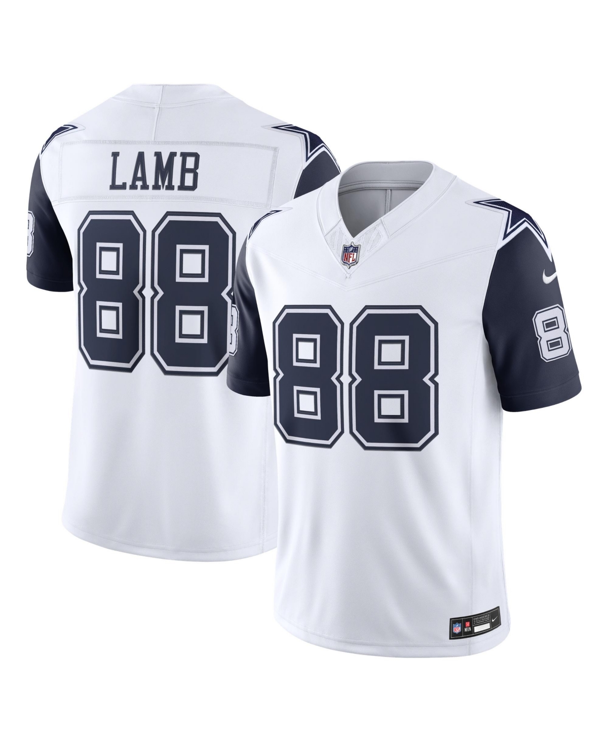 Nike Men's CeeDee Lamb White Dallas Cowboys Alternate Vapor F.u.s.e. Stitched Limited Jersey - White