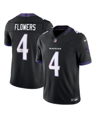 Men's Zay Flowers Black Baltimore Ravens Alternate Vapor F.U.S.E. Stitched Limited Jersey