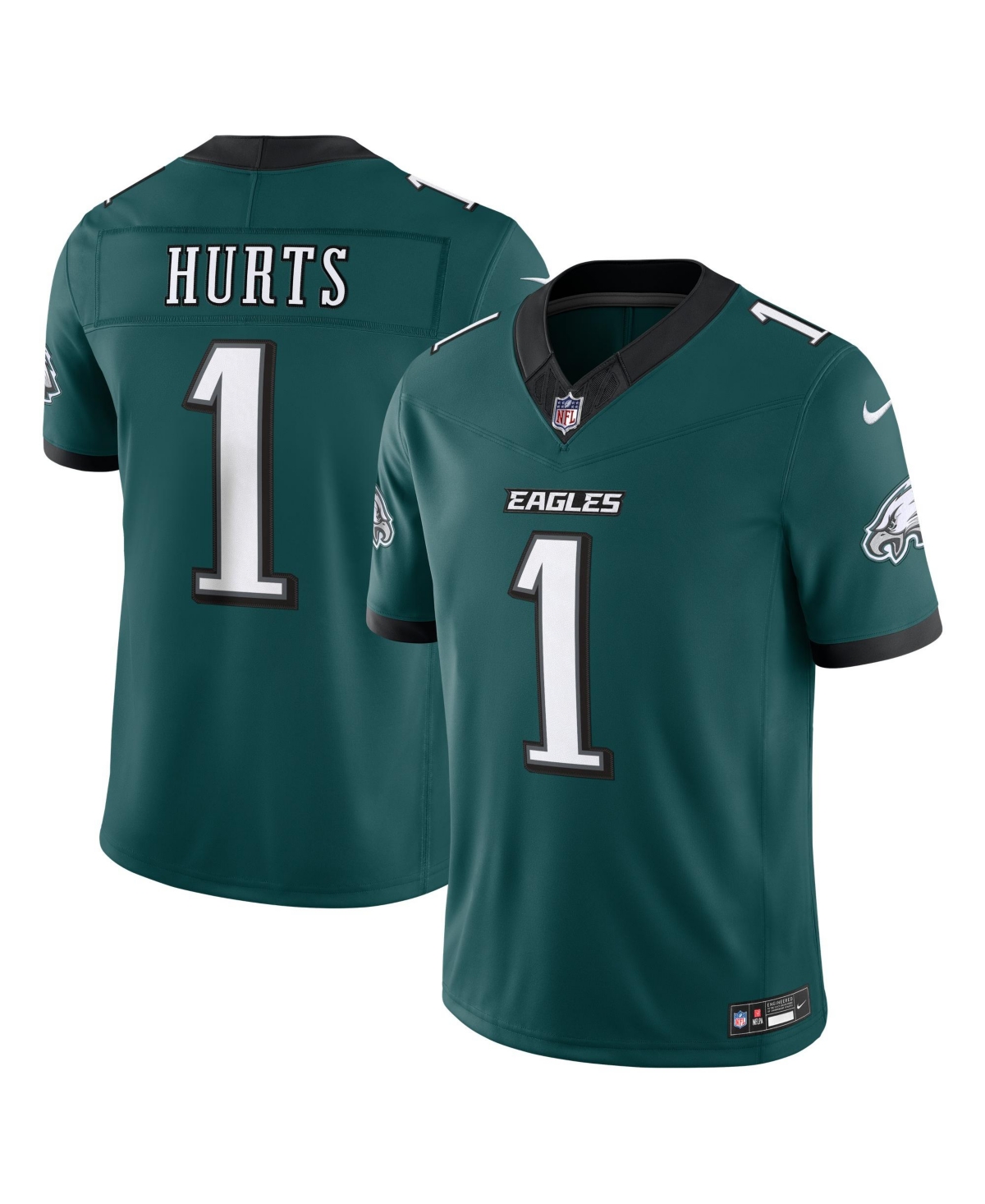 Nike Men's Jalen Hurts Midnight Green Philadelphia Eagles Vapor F.u.s.e. Stitched Limited Jersey