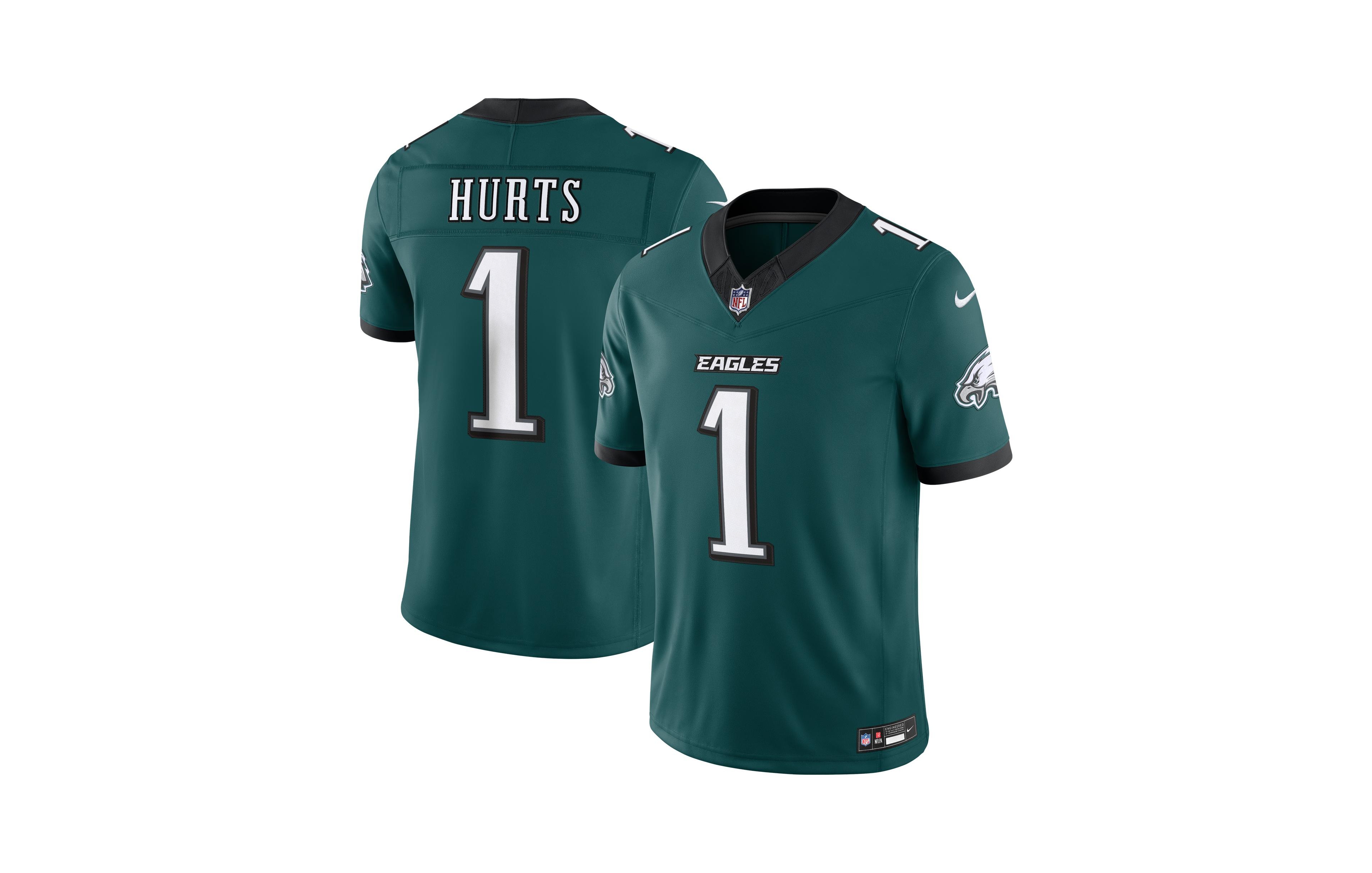 Nike Men's Jalen Hurts Midnight Green Philadelphia Eagles Vapor F.u.s.e. Stitched Limited Jersey