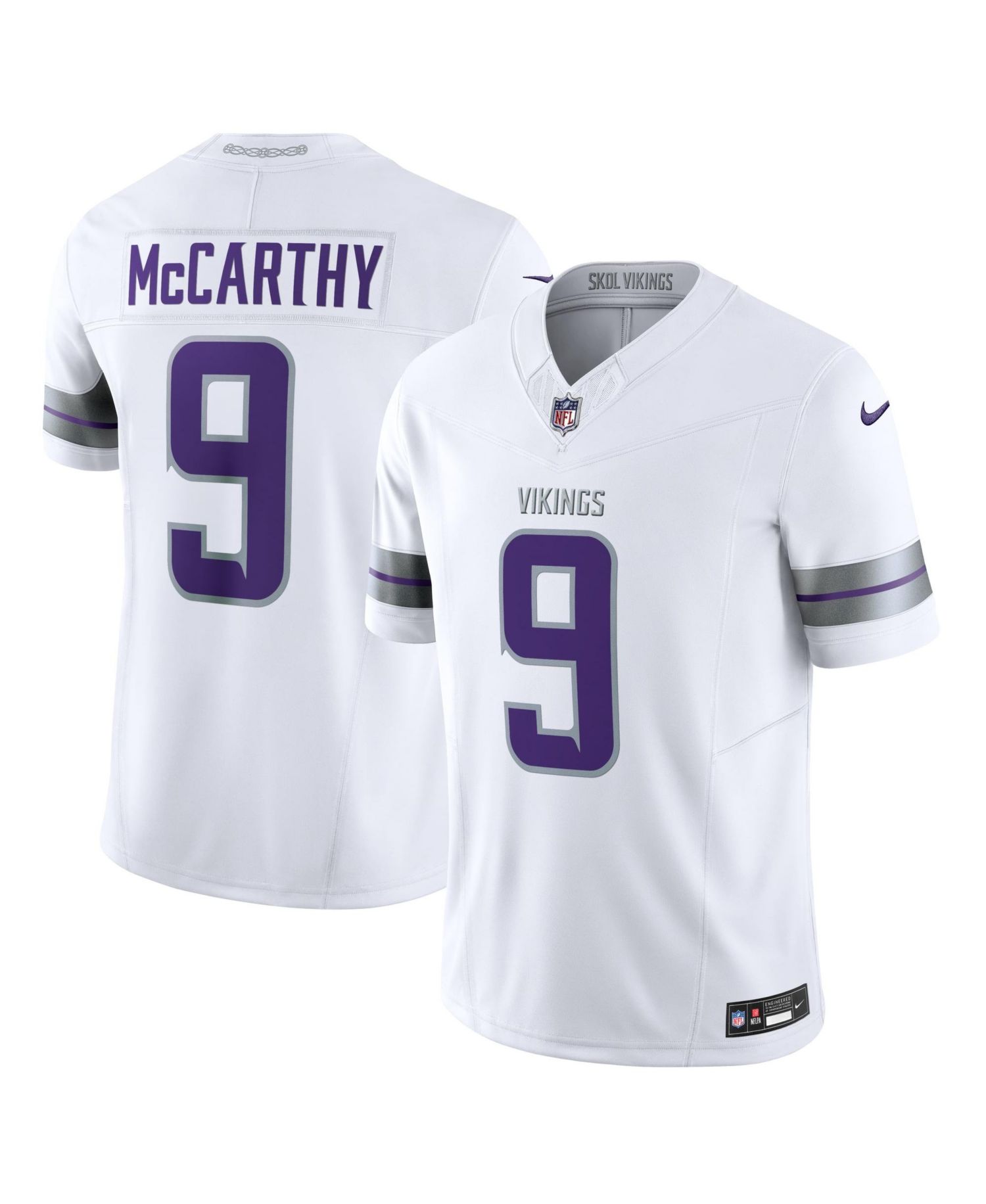 Men's J.J. McCarthy White Minnesota Vikings Vapor F.U.S.E. Limited Jersey