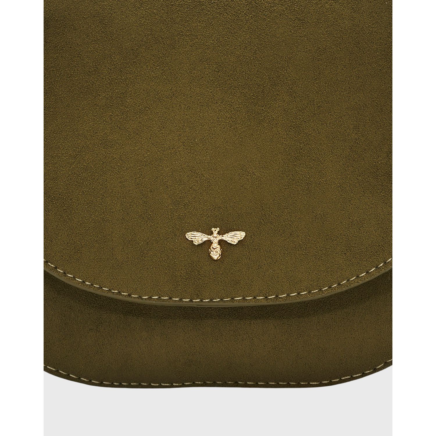 Beth Faux Suede Saddle Bag