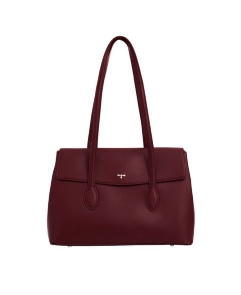 Женская сумка Fable England Romilly Shoulder, цвет: Бордовый