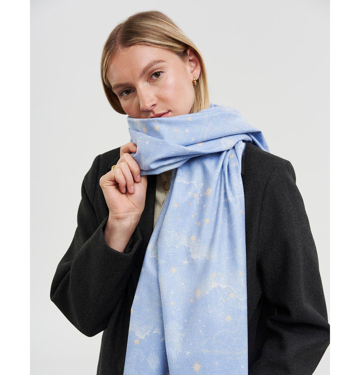 Женский шарф Fable England Zodiac Long Fringed — фото 2
