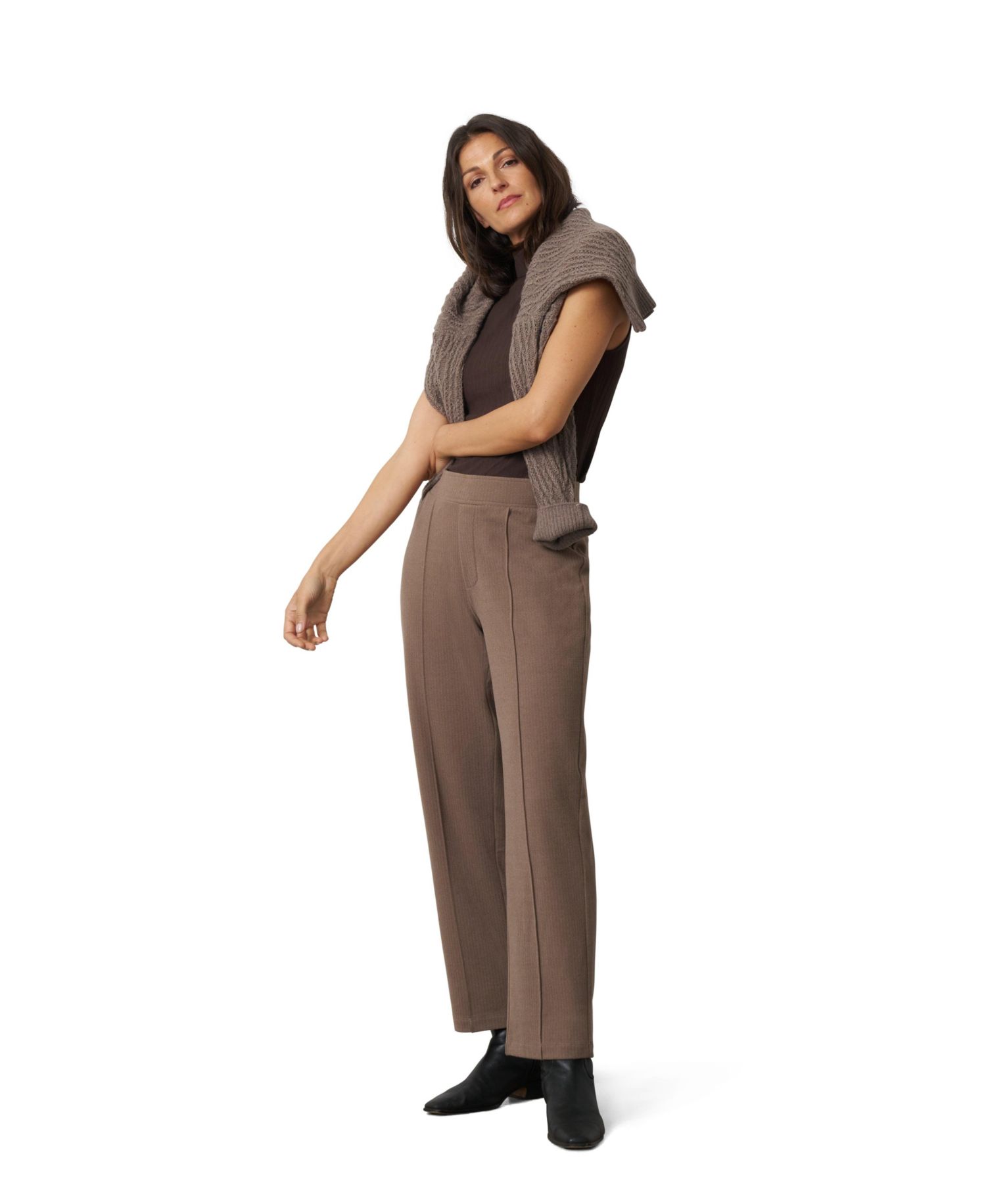 Women's Pull-On Pintuck Slim Leg Pants