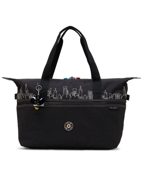 Женская большая дорожная сумка-тоут Kipling Art на молнии, цвет: Чёрный