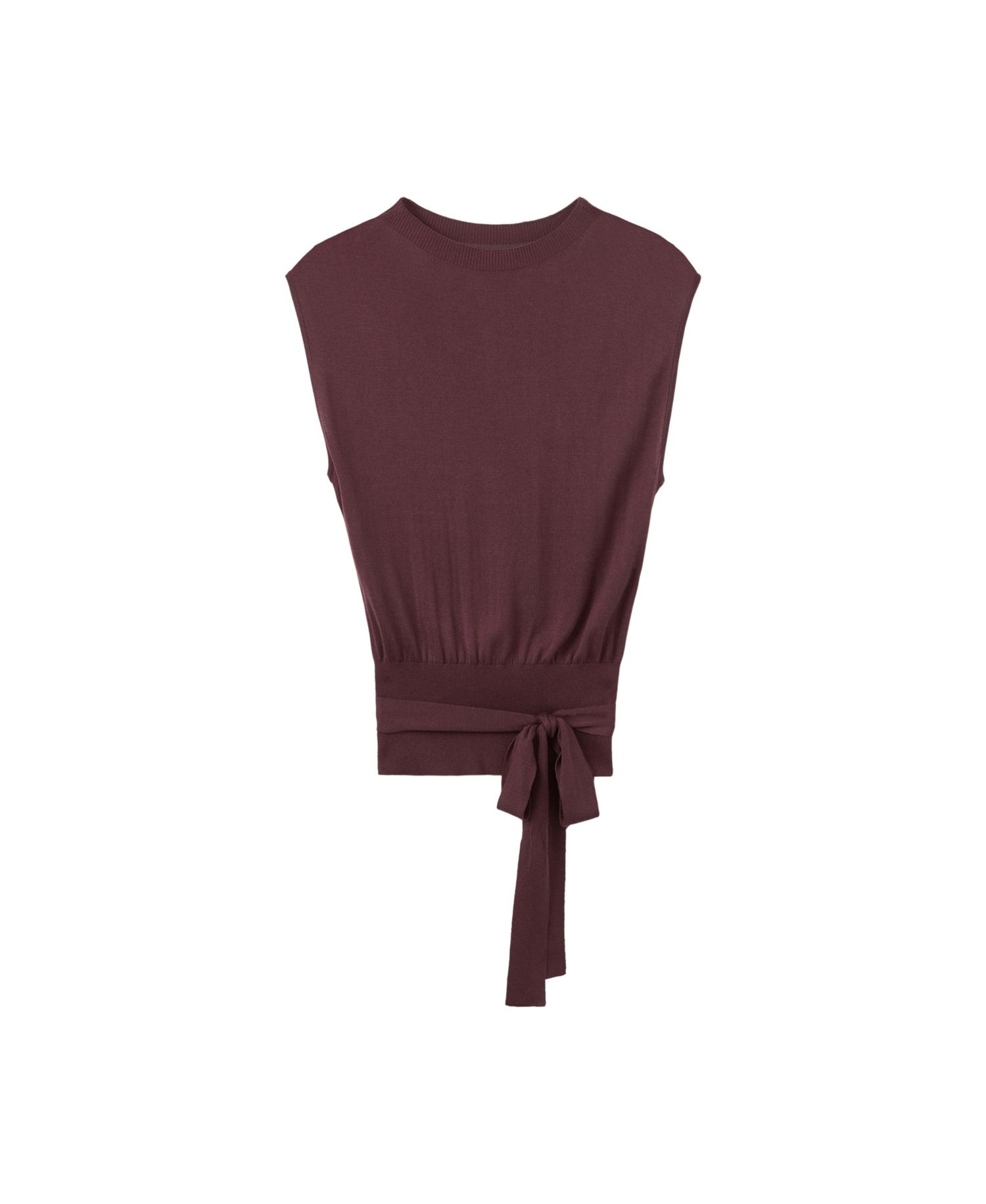Women's Belted Knit Vest