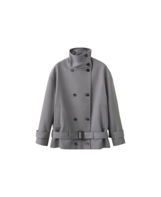 Women's Dario Funnel Neck Belted Trench Coat