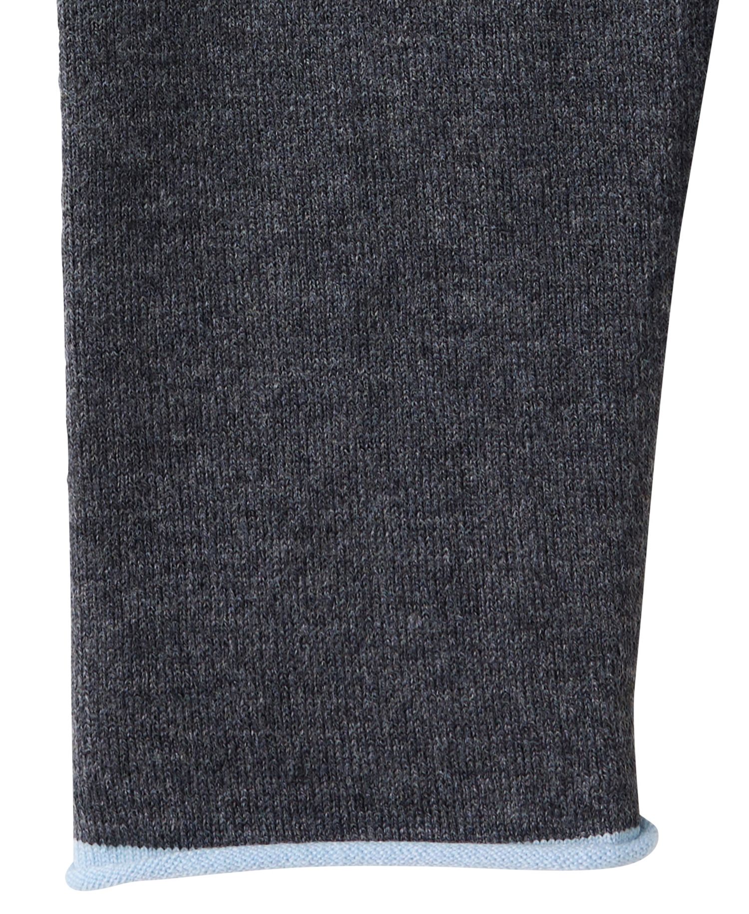 Women's Contrast-Trim Crewneck Cardigan