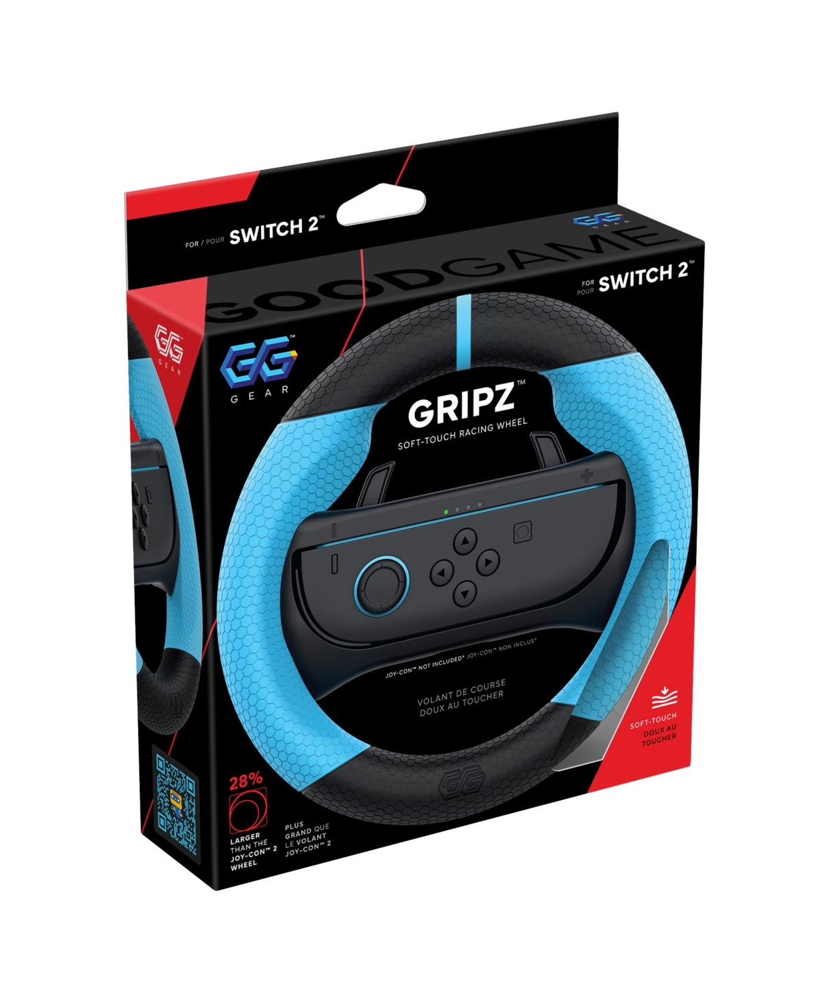 Gg Gear Gripz Wireless Racing Wheel and Controller Bundle for Nintendo Switch 2, Nintendo Switch, Pc, and Android