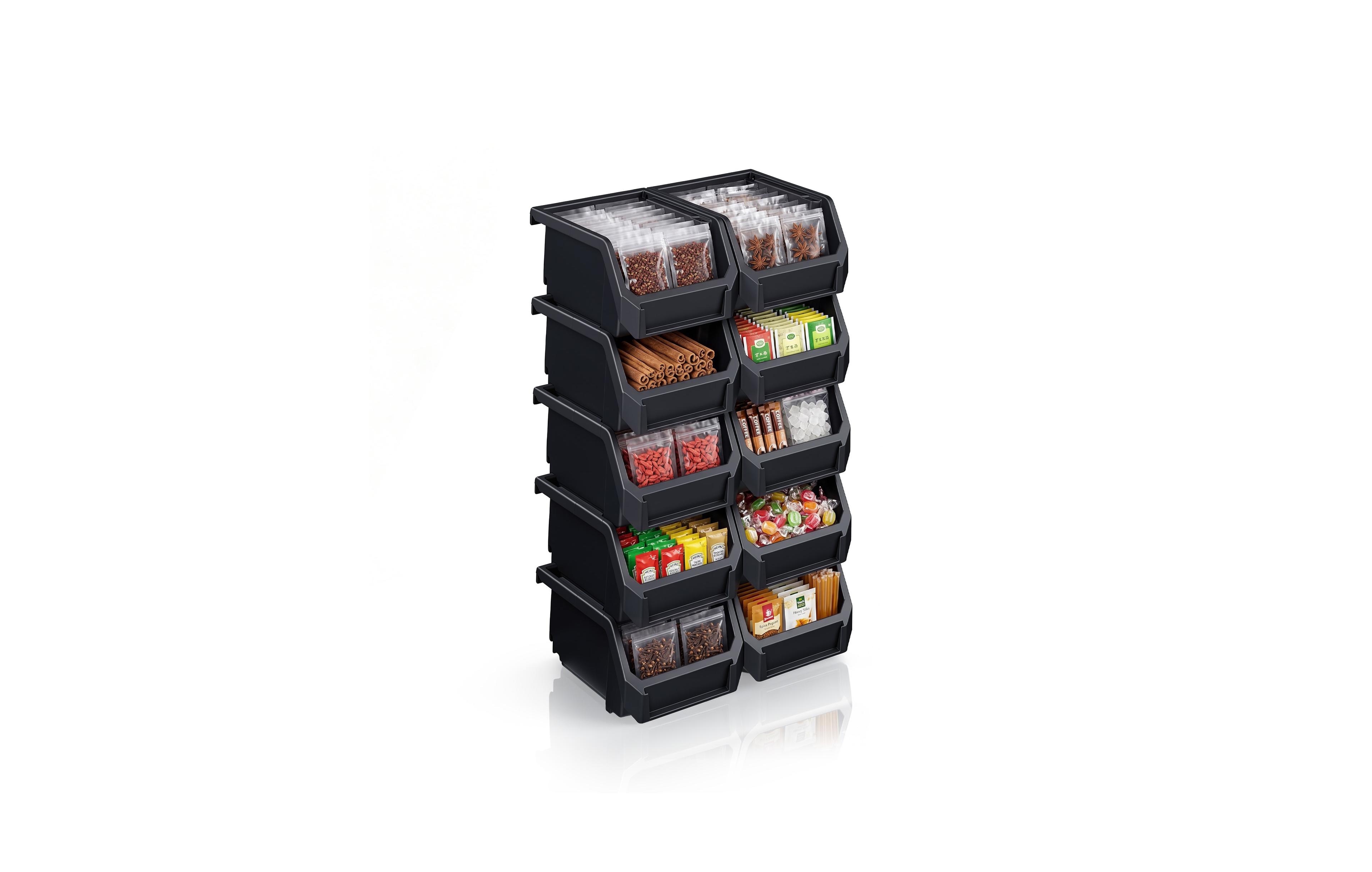 Sorbus Extra Small Open Front Stackable Kitchen Storage Bin