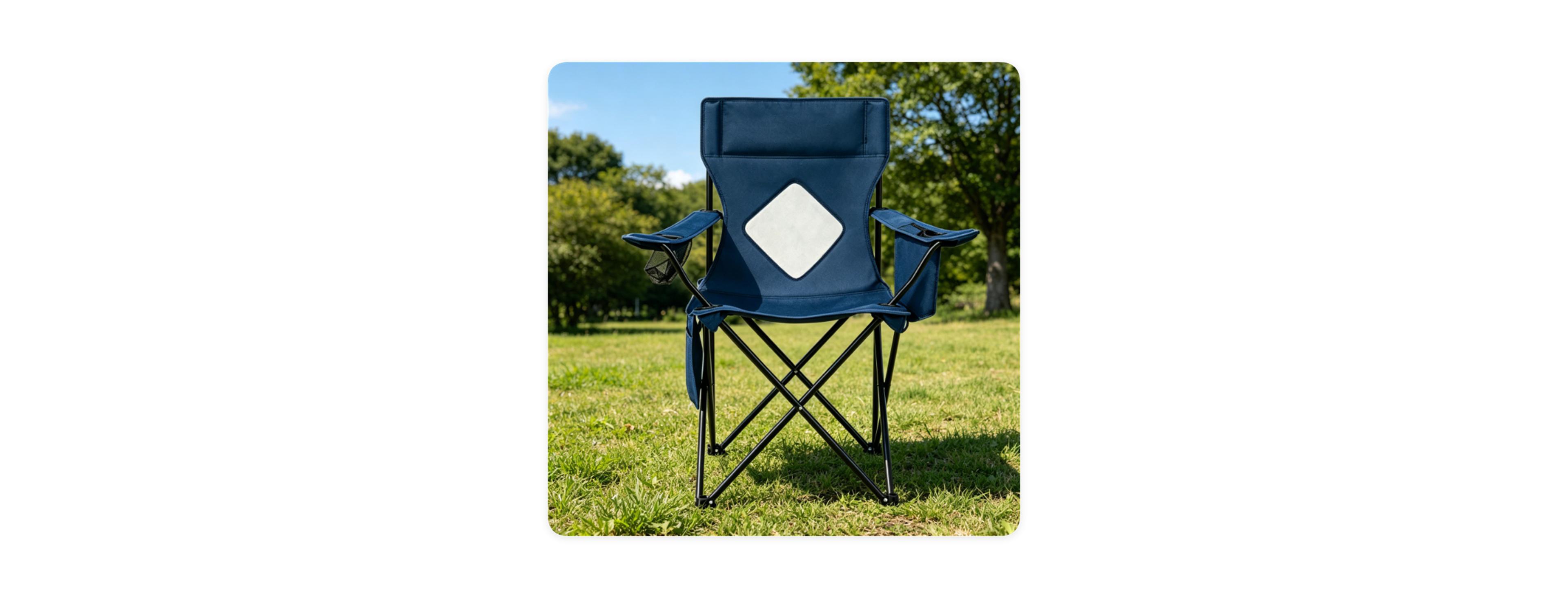 Sevorley Folding Camping Chair with Cooler Bag, Cup Holder