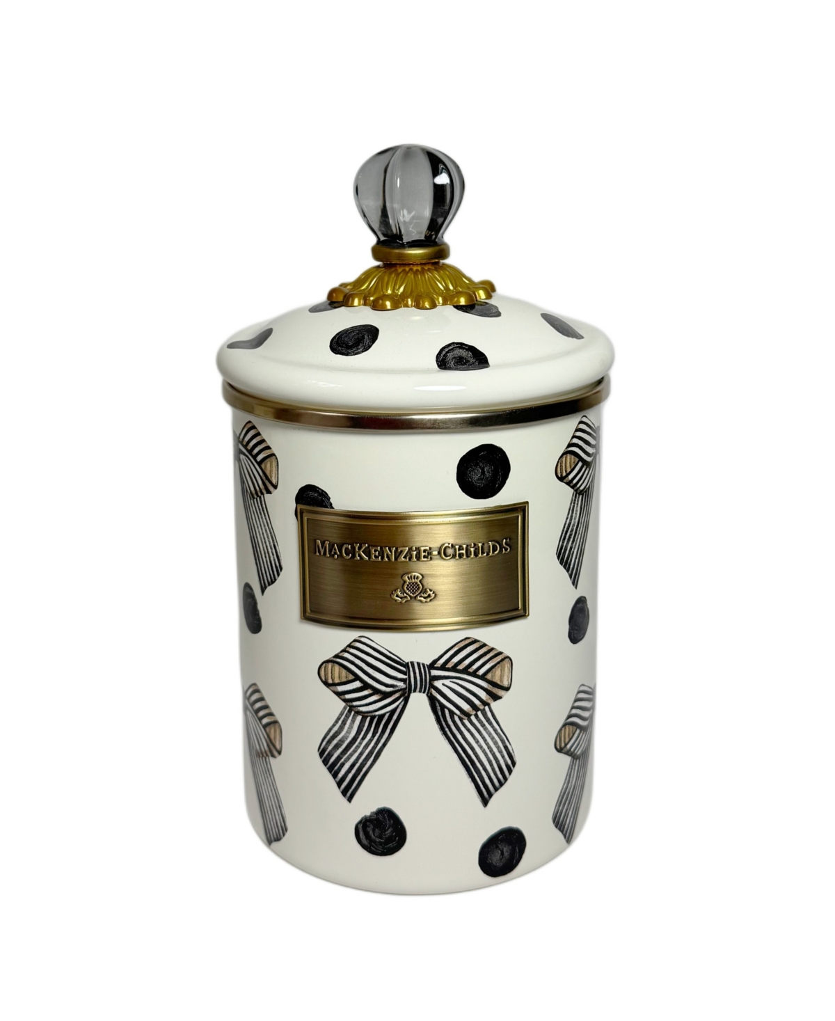 MacKenzie-Childs Pretty As A Bow Medium Canister