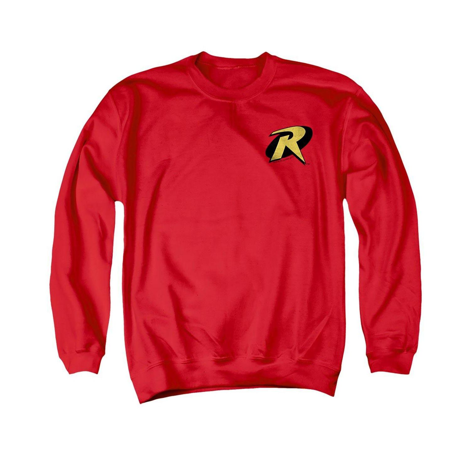 Men's Big & Tall Robin Logo Long Sleeve Graphic Crewneck Sweatshirt