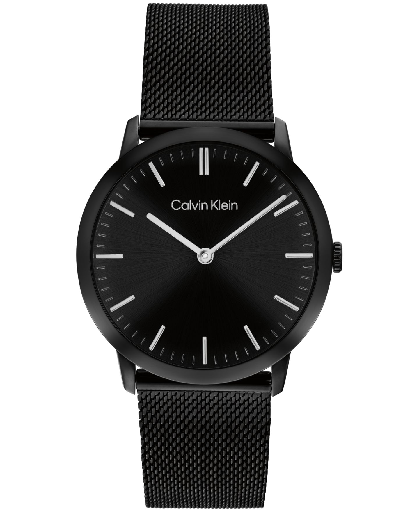 Часы Calvin Klein Exceptional, чёрная сталь, браслет, подарочный набор, 37.5 мм — фото 2