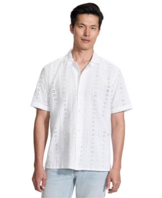 Men's Eyelet Camp Collar Shirt