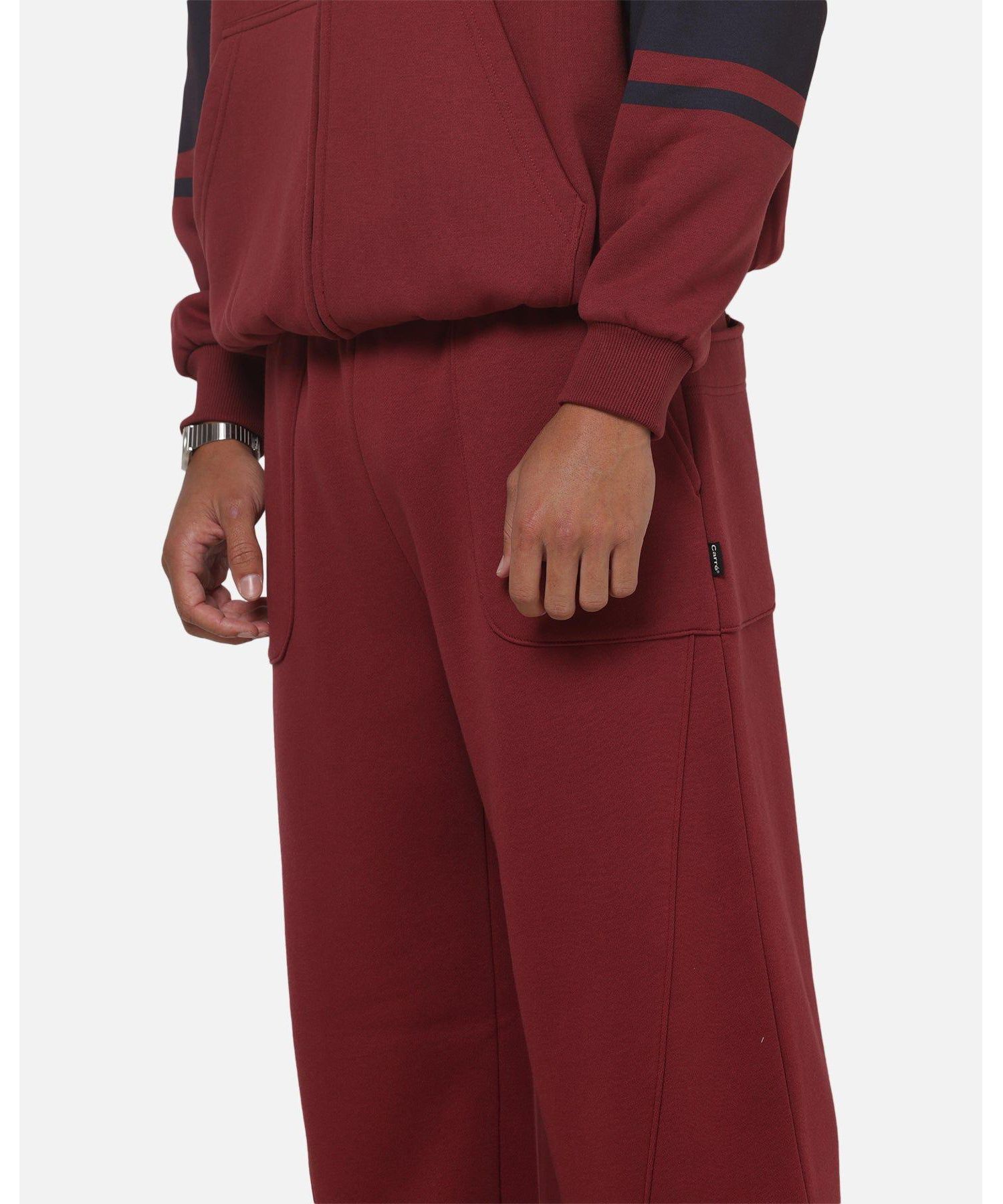 Men's Varsity Oversized Wide-Leg Track Pants