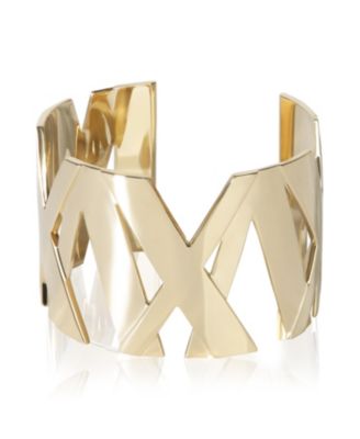 Yellow Gold Atlas Wide Cuff Bracelet