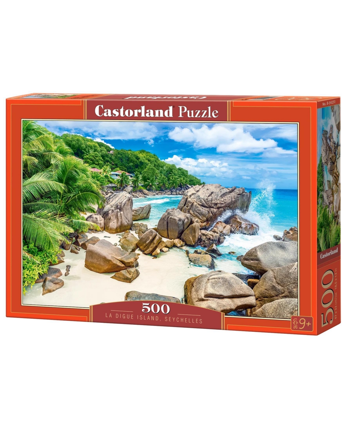 Castorland La Digue Island, Seychelles 500-Piece Jigsaw Puzzle, Ages 14+