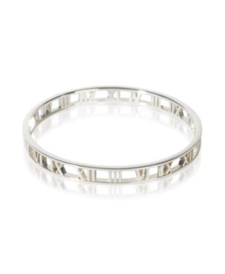 Sterling Silver Atlas Open Bangle Bracelet